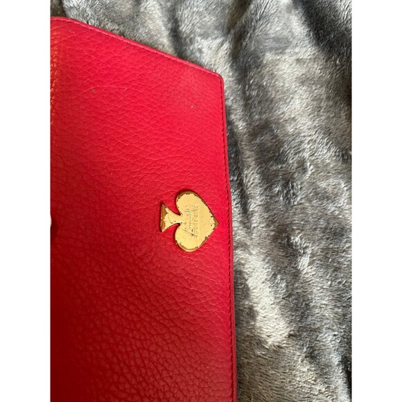 Red Kate Spade bifold wallet - Picture 7 of 8